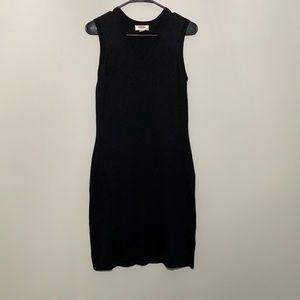 Talbots Black Sleeveless Sweater Dress